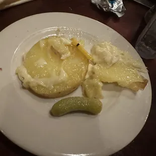 Melted Raclette Cheese - potato cheesy goodness