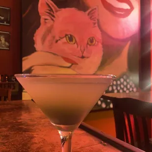 Cocktails with a kitty!