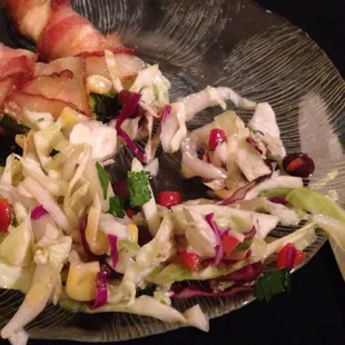 Sonoran slaw has a slight sweet taste , very good.