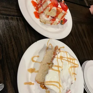 Strawberry shortcake and Tres Leches Cake