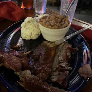 Brisket and sausage