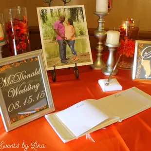 McDonald Wedding - decorated by Unique Events by Lina. Contact us today: www.eventsbylina.com