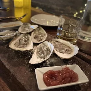 East coast Oysters shucked perfectly