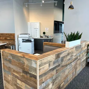Business center and coworking booths