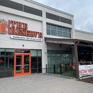 the entrance to the reserve