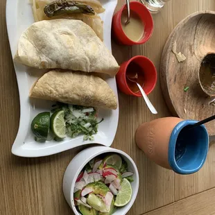 Yummy carnitas and side salad