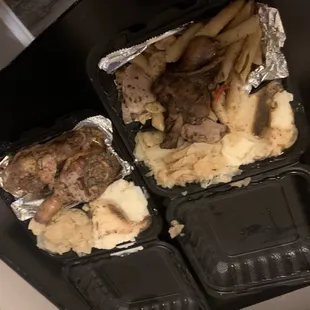 Jerk Chicken Platter &amp; Rasta Pasta Platter