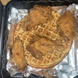 Chicken &amp; Waffle Platter