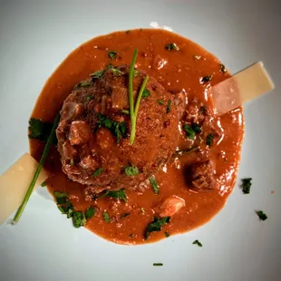 a plate of meat stew