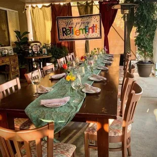 Such a great time and place for a retirement party!!