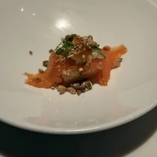 Salmon and crispy rice