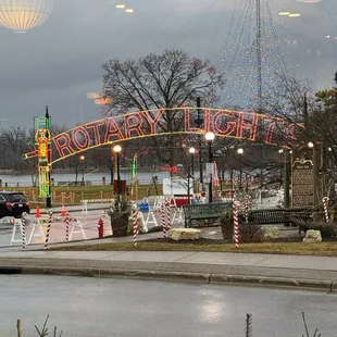 Rotary Lights entrance.