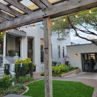 Back patio outdoor seating