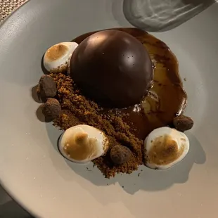 a chocolate dessert