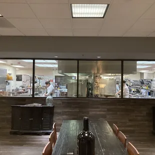 Inside featuring Open Kitchen Layout