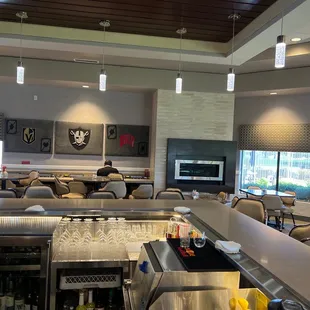 Inside view - indoor fireplace