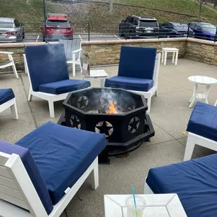 A fire to warm by and make smores