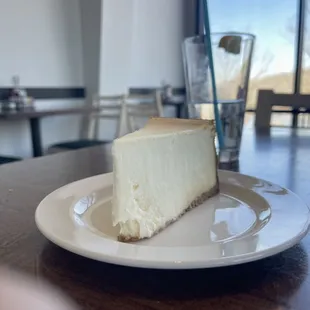 Cheesecake with an amazing view