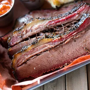 14 Hour House Smoked Brisket. Available until Sold Out