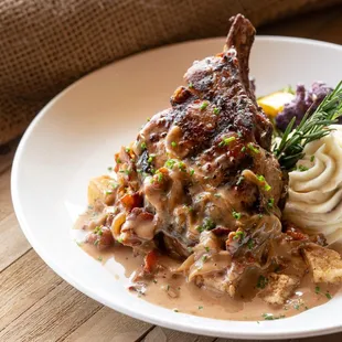 Grilled Pork Chop with Calvado Sauce