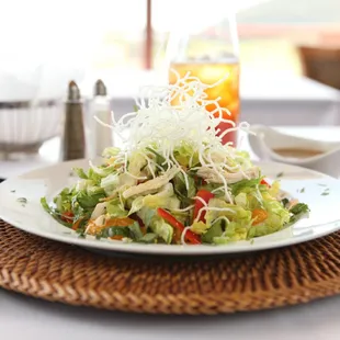 Asian Chicken Salad tossed in our homemade sesame ginger vinaigrette.