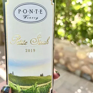 Petite Sirah 2019. Sweet and deliciously smooth. I enjoyed this wine.