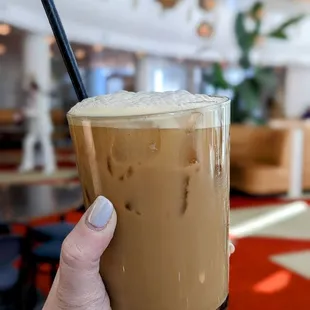 Iced vanilla cold brew latte with oat milk - lifewithhanny