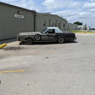 loved seeing this in the parking lot (not for sale but cool, huh?)