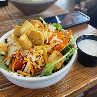 Side salad that came with the BLT