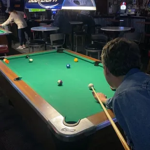 1/2 Pool tables