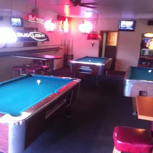 Cheap pool and new tables!