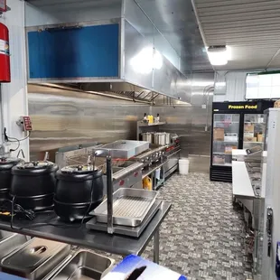 the kitchen