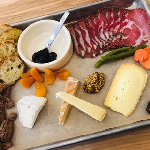 Cheese tasting board at The Rhined