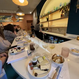 Cheese and wine pairing event