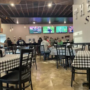 Inside. Clean and spacious.