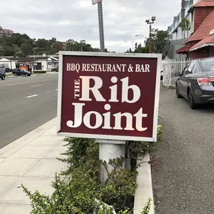 a sign for ribjoint