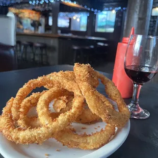 Another view of THE BEST ONION rings!