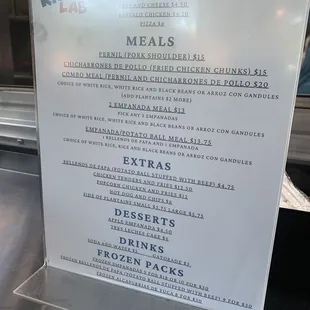 a menu for a mexican restaurant