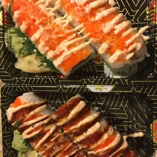 Unfortunately about the quality of grocery store Sushi if that.