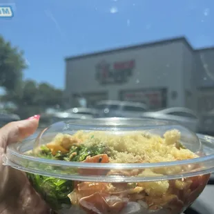 Good portions (size medium) just right!