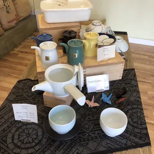 Lots of curated japanese dish ware!