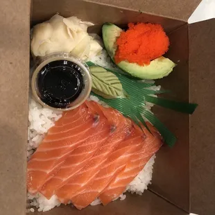Seared Salmon Donburi