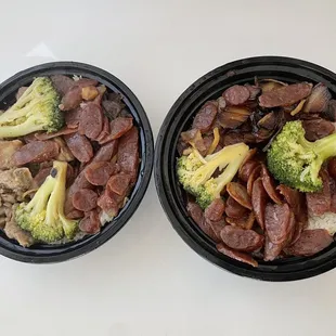 Left to right:   #11: Any 2 Selective Rice(Half &amp; Half) - $14.99 #1: Preserved Meat Clay Pot Rice - $11.99
