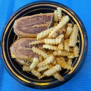 Cubano sandwich w/ fries $15.50.