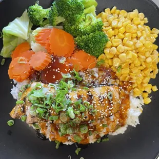 Teriyaki Salmon Plate