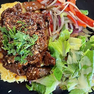 Garlic Pepper Beef Plate