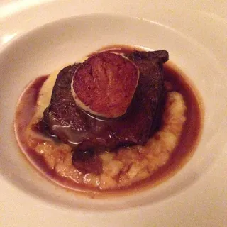 Whisky Braised Oxtail with a Maine Diver Scallop