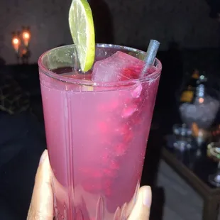 Pomegranate Rickey