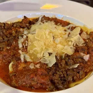 Six Cheese Ravioli with Italian Sausage