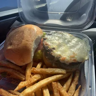 Black and Bleu Burger